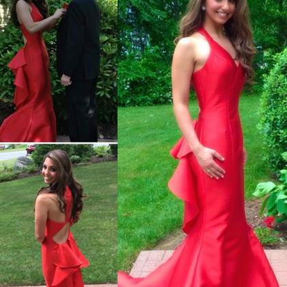 Red evening dress Sexy Prom Dress   fg2878