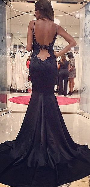 Black lace prom dresses 2018 online