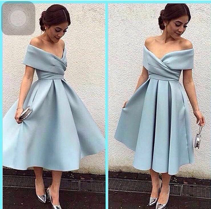 blue tea party dress