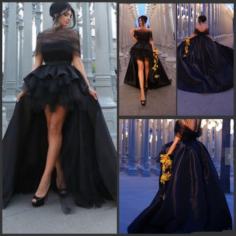Black dresses short in front long in back store
