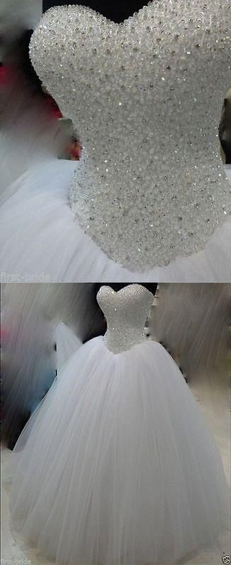 Wedding Dresses New White Ivory Beadding Wedding Dress Bridal Gown