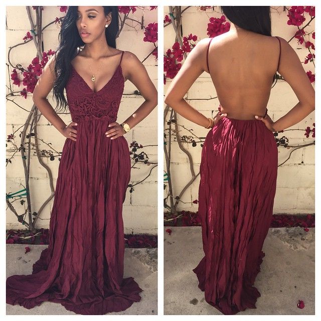 burgundy prom outfit